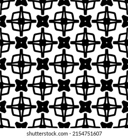 seamless pattern.Simple stylish abstract geometric background. Monochrome image. Black and white color. Design for decor, prints, textile or wrapping.Design element for prints. 