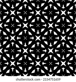 seamless pattern.Simple stylish abstract geometric background. Monochrome image. Black and white color. Design for decor, prints, textile or wrapping.Design element for prints. 