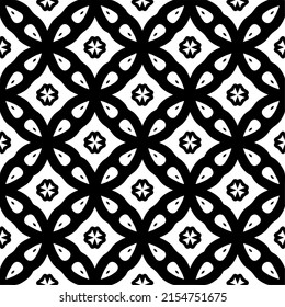 seamless pattern.Simple stylish abstract geometric background. Monochrome image. Black and white color. Design for decor, prints, textile or wrapping.Design element for prints. 
