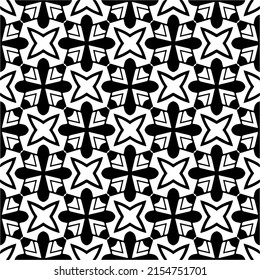 seamless pattern.Simple stylish abstract geometric background. Monochrome image. Black and white color. Design for decor, prints, textile or wrapping.Design element for prints. 