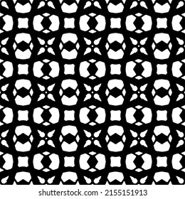 seamless pattern.Simple stylish abstract geometric background. Monochrome image. Black and white color. Design for decor, prints, textile or wrapping.Design element for prints. 