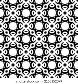 seamless pattern.Simple stylish abstract geometric background. Monochrome image. Black and white color. Design for decor, prints, textile or wrapping.Design element for prints. 