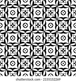 seamless pattern.Simple stylish abstract geometric background. Monochrome image. Black and white color. Design for decor, prints, textile or wrapping.Design element for prints. 