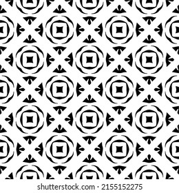 seamless pattern.Simple stylish abstract geometric background. Monochrome image. Black and white color. Design for decor, prints, textile or wrapping.Design element for prints. 