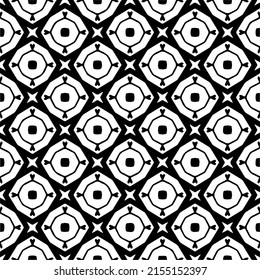 seamless pattern.Simple stylish abstract geometric background. Monochrome image. Black and white color. Design for decor, prints, textile or wrapping.Design element for prints. 