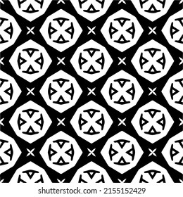 seamless pattern.Simple stylish abstract geometric background. Monochrome image. Black and white color. Design for decor, prints, textile or wrapping.Design element for prints. 