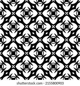 seamless pattern.Simple stylish abstract geometric background. Monochrome image. Black and white color. Design for decor, prints, textile or wrapping.Design element for prints. 