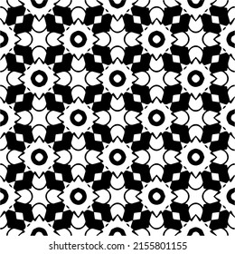 seamless pattern.Simple stylish abstract geometric background. Monochrome image. Black and white color. Design for decor, prints, textile or wrapping.Design element for prints. 
