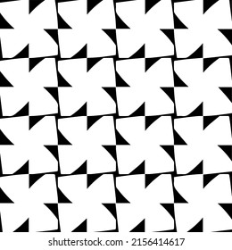 seamless pattern.Simple stylish abstract geometric background. Monochrome image. Black and white color. Design for decor, prints, textile or wrapping.Design element for prints. 