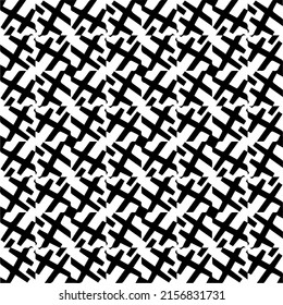 seamless pattern.Simple stylish abstract geometric background. Monochrome Picture. Black and white color. Design for decor, prints, textile or wrapping.Design element for prints. 