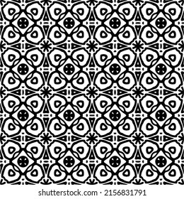 seamless pattern.Simple stylish abstract geometric background. Monochrome Picture. Black and white color. Design for decor, prints, textile or wrapping.Design element for prints. 