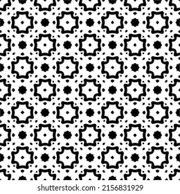 seamless pattern.Simple stylish abstract geometric background. Monochrome Picture. Black and white color. Design for decor, prints, textile or wrapping.Design element for prints. 