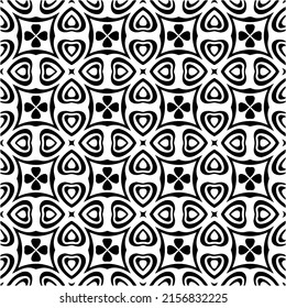 seamless pattern.Simple stylish abstract geometric background. Monochrome Picture. Black and white color. Design for decor, prints, textile or wrapping.Design element for prints. 