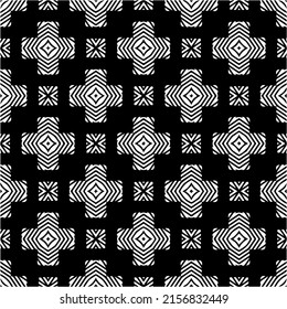 seamless pattern.Simple stylish abstract geometric background. Monochrome Picture. Black and white color. Design for decor, prints, textile or wrapping.Design element for prints. 