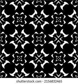 seamless pattern.Simple stylish abstract geometric background. Monochrome Picture. Black and white color. Design for decor, prints, textile or wrapping.Design element for prints. 