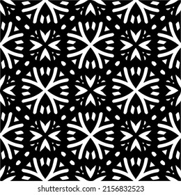 seamless pattern.Simple stylish abstract geometric background. Monochrome Picture. Black and white color. Design for decor, prints, textile or wrapping.Design element for prints. 