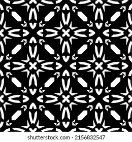 seamless pattern.Simple stylish abstract geometric background. Monochrome Picture. Black and white color. Design for decor, prints, textile or wrapping.Design element for prints. 