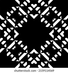 seamless pattern.Simple stylish abstract geometric background. Monochrome Picture. Black and white color. Design for decor, prints, textile or wrapping.Design element for prints. 