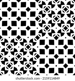 seamless pattern.Simple stylish abstract geometric background. Monochrome Picture. Black and white color. Design for decor, prints, textile or wrapping.Design element for prints. 
