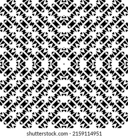 seamless pattern.Simple stylish abstract geometric background. Monochrome Picture. Black and white color. Design for decor, prints, textile or wrapping.Design element for prints. 