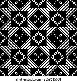 seamless pattern.Simple stylish abstract geometric background. Monochrome Picture. Black and white color. Design for decor, prints, textile or wrapping.Design element for prints. 