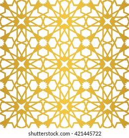Seamless pattern.Vector abstract ethnic geometric background.Arabic islamic motif,Geometrical ornament.Vector