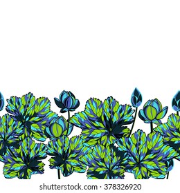 seamless pattern.Vector illustration of a beautiful floral pattern  with spring flowers. 