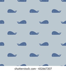 seamless pattern,whale art  background design for fabric and decor
