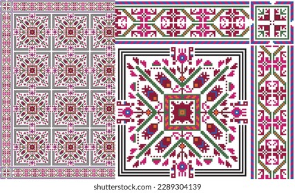 Seamless Pattren, Culture Fabric Pattern - Traditional Indus Valley wardrobe - print ready format.