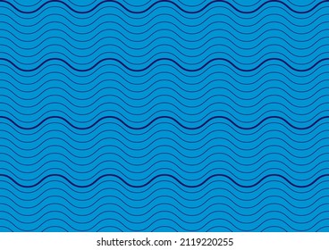 seamless pattren curve wavy line, illustration background.