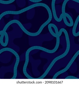 Seamless pattrn with wavy lines in camouflage style