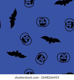 padrão sem costura de mistura de halloween
