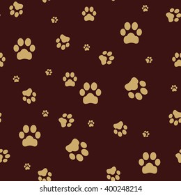 seamless paw, web icon. vector design