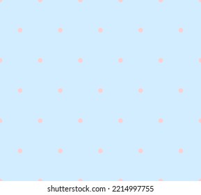 Seamless pea dots vector pattern, faded pastel colors