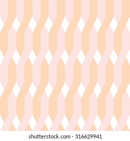 Seamless peach puff and misty rose colored zigzag pattern  - Vector and illustration