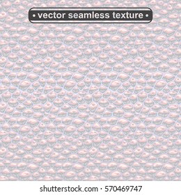 Seamless pearl leather texture. The imitation of a natural surface with the shiny nacre coating. Exact compound of pale pink shades and lilac reflexes gives to the pattern a nacreous luster effect.
