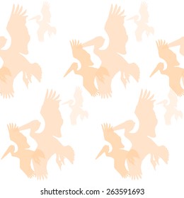 Seamless Pelican pattern