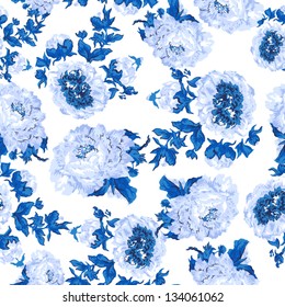blue flower wallpaper