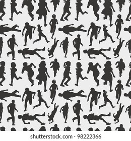 seamless people pattern