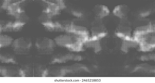 Seamless perforated fabric with an abstract halftone dot pattern. Translucent specks form a repeating pattern. Vector.