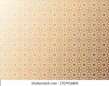 Seamless persian eastern oriental traditional girih tile ornament. Authentic arabian building decorative architectural element. Vector islamic geometric motif.
