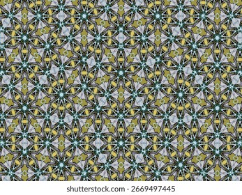 Textura de arte de Perspectiva sin costuras Fondo gráfico geométrico Fondo de pantalla Luxury Symmetric Visual Cloth Textile Diseño de tela Decoración interior sin fin Moda Plantilla digital Forma de azulejo Patrón.