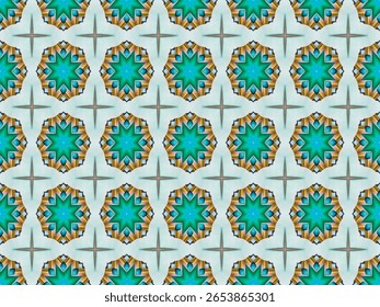 Seamless Perspective Texture Decoration Endless Luxury Cloth Fashion Digital Art Tile Interior Graphic Geometric Textile Background Wallpaper Fabric Design Visual Template Shape Symmetric Pattern.