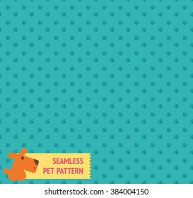 Seamless Pet Pattern In Vector