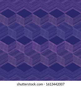 seamless phantom Blue cube vector . COLOR TREND 2020 phantom blue. Abstract blue colour background. 
