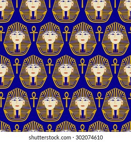 seamless pharaoh pattern