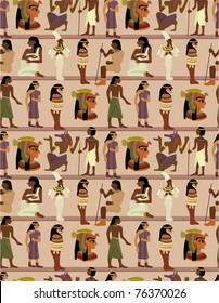 seamless pharaoh pattern