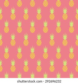 Seamless pineapple pattern, background