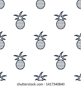 Seamless pineapple pattern background,Vector and Illustration.