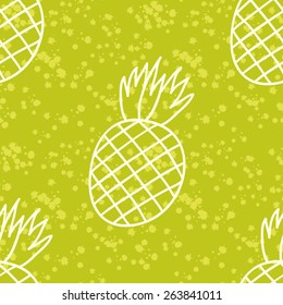 Seamless pineapple pattern. For your design, textile, fabric, wrapping paper.